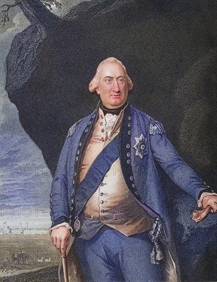 Charles Cornwallis, 1st Marquis and 2nd Earl Cornwallis, 1738-1805, British general and statesman, Historical, digitally restored reproduction from a 19th century original, Record date not stated