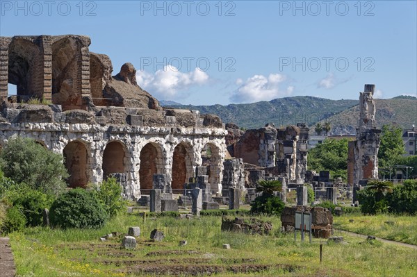 The Anfiteatro Campano, Campania amphitheatre, in Santa Maria Capua Vetere near Caserta. Campania, Italy, Southern Europe, Europe