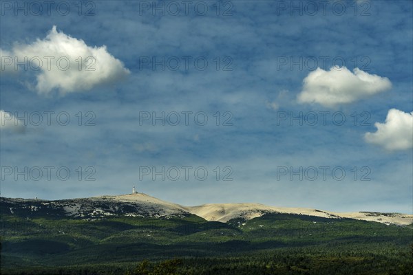 South face of Mont Ventoux (1910m) . Vaucluse. Provence-Alpes-Côte d'Azur. France
