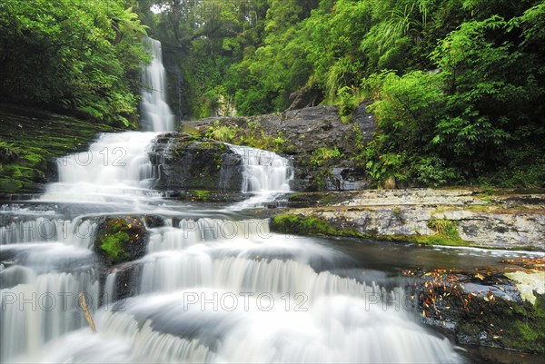 Mac Lean Falls, Catlins Forest Park, Otago, South Island New Zealand, Otago, South Island, New Zealand, Oceania