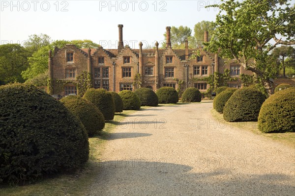 Seckford Hall Tudor house built by Thomas Seckford, now a country hotel, near Woodbridge, Suffolk, England, United Kingdom, Europe
