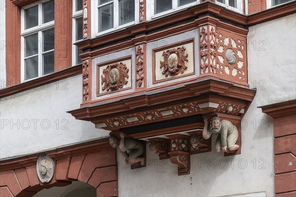Naumburg, detail of historical buildings, Saxony-Anhalt, Germany, Europe