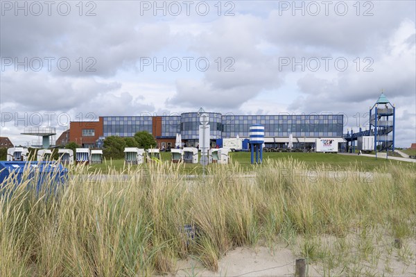 Haus des Gastes, Norddeich, East Frisia, North Sea, Lower Saxony, Germany, Europe