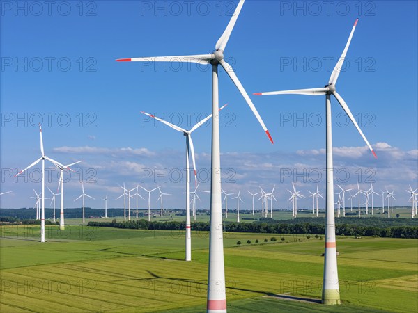 Wind farm north-east of Bad Wünnenberg, Ostwestfalen-Lippe, Paderborn district, North Rhine-Westphalia, Germany, Europe