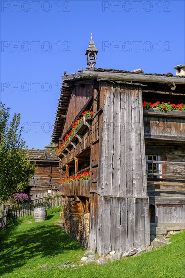 Firehouse from the Höfeler farm, South Tyrolean Folklore Museum, Dietenheim, Freilchtmuseum, Pustertal, South Tyrol, Italy, Europe