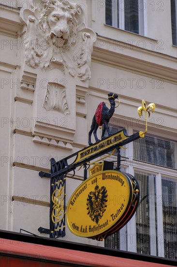 Restaurant Zum Schwarzen Kameel, Bognergasse, shopping alleyway, 1st district, Vienna, Austria, Europe