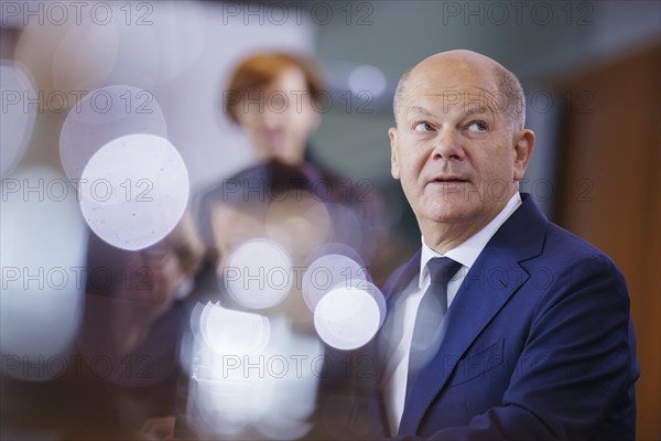 Olaf Scholz (SPD), Federal Chancellor, pictured during a cabinet meeting in the Federal Chancellery. Berlin, 19.06.2024