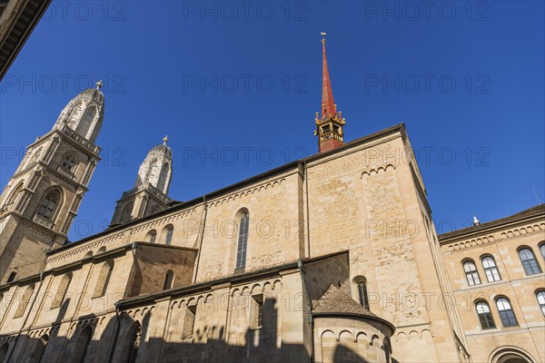 Grossmünster, church, old town, architecture, tourism, history, Zurich, Switzerland, Europe