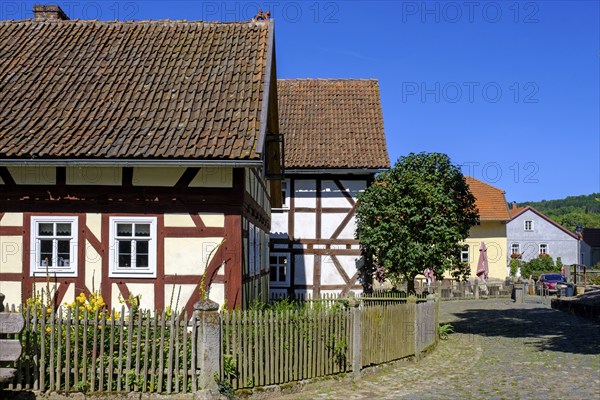 Open-air museum, Rhön Museum Village, Tann in der Rhön, Ulstertal, Wartburgkreis, Hessian Rhön, Rhön, Hesse, Germany, Europe