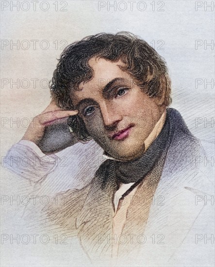 Washington Irving, 1783-1859, American writer. From the book The Masterpiece Library of Short Stories, America, Volume 14, Historical, digitally restored reproduction from a 19th century original, Record date not stated