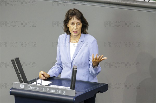Dr Astrid Mannes, CDU/CSU, Member of the Bundestag, speaks in the plenary session of the Bundestag. Berlin, 04.07.2024