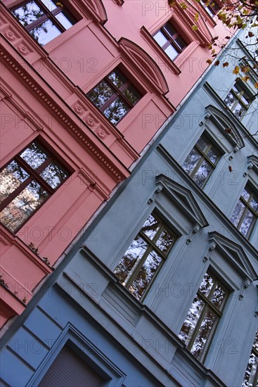 Renovated historic house facades in Berlin Prenzlauer Berg, Berlin, Germany, Europe