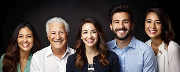 AI generated collection of headshots featuring a diverse range of smiling individuals
