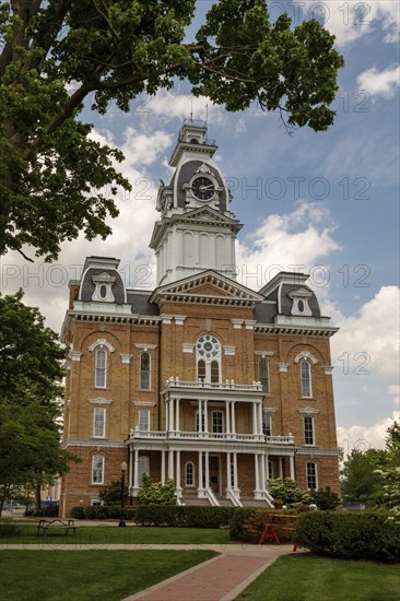 Hillsdale, Michigan, Central Hall at Hillsdale College, a conservative, Christian educational institution