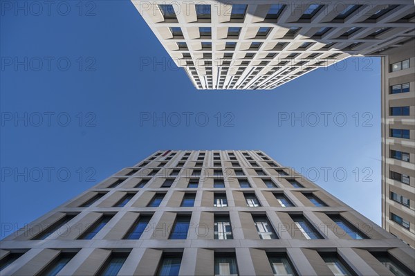 Modern hotel buildings, Bahnhofsplatz 3, Nuremberg, Middle Franconia, Bavaria, Germany, Europe