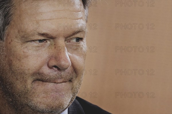 Robert Habeck (Alliance 90/The Greens), Federal Minister for Economic Affairs and Climate Protection and Vice-Chancellor, recorded during the weekly cabinet meeting in Berlin, 21/08/2024