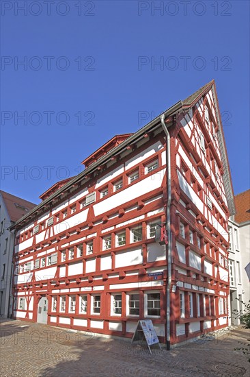 Historic half-timbered house, Schützenstraße, Bad Saulgau, Upper Swabia, Baden-Württemberg, Germany, Europe