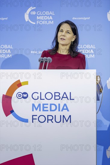 Annalena Bärbock (Alliance 90/The Greens), Federal Foreign Minister speaks at the Global Media Forum in Bonn, 12 June 2024