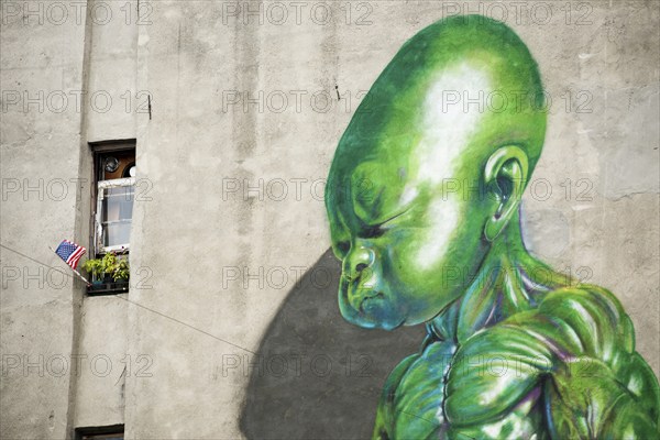 Straßenkunst, Graffiti, Chelsea, Manhattan, New York City, New York, USA, North America