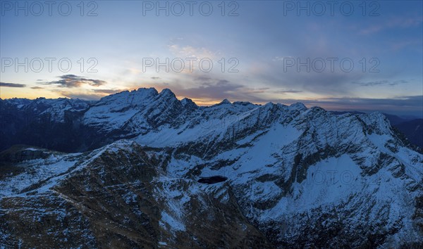 Aerial view over the mountains of Val Pontirone in the canton of Ticino, Switzerland, Europe