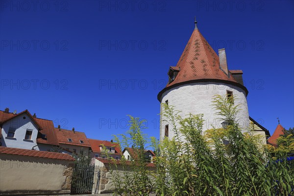 Germany, Middle Franconia, town of Weissenburg, tower of the town wall, the Scheibleinsturm, built in 1376, Europe