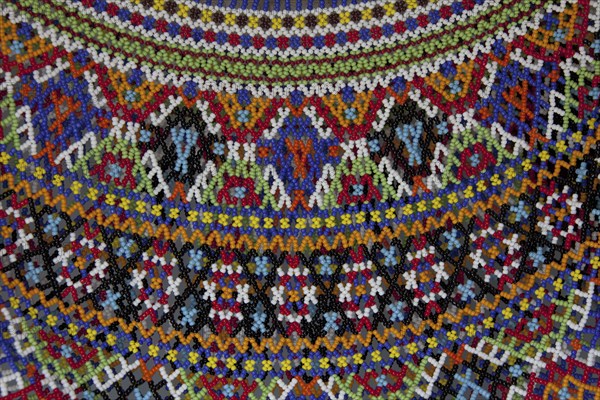 Detail of traditional costume at the Uummannaq Museum, North-Greenland, Greenland, North America