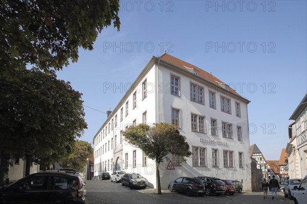 Castle School built 1700, Castle School, Heppenheim, Bergstrasse, Hesse, Germany, Europe