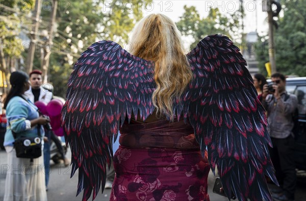 People from LGBT community and supporters participate in Pride Parade on December 22, 2024 in Guwahati, India. Queer pride parades in India are vibrant and empowering events that celebrate LGBTQ+ identities, advocate for equality, and raise awareness about the rights and struggles of the community.