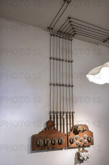 Electrofication in the pantry around 1900, baker's house built in 1793, today Häckermueum, Mittelstraße 34, Gärtnerstadt, Bamberg, Upper Franconia, Bavaria, Germany, Europe