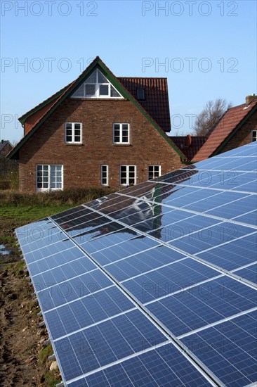 Photovoltaic solar modules for power generation, Germany, Europe