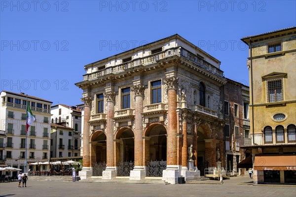 Loggia del Capitaniato, Piazza dei Signori, Vicenza, Veneto, Italy, Europe