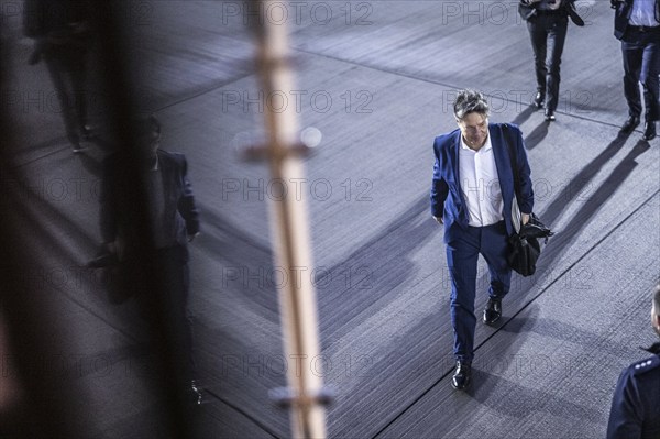 Trip of the Federal Minister of Economics and Vice-Chancellor Robert Habeck to Rome on 30 October 2023. Departure in Berlin, Rome, Italy, Europe