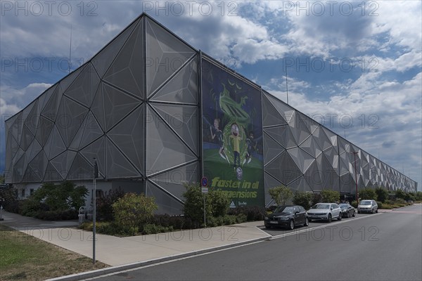 Modern multi-storey car park of the Adidas company, Herzogenaurach, Middle Franconia, Bavaria, Germany, Europe