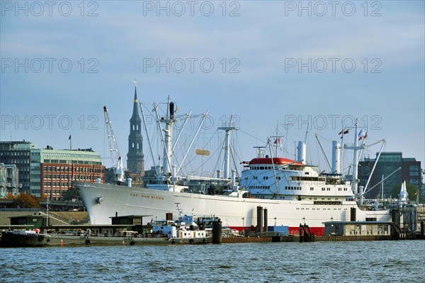 Hamburg Museum Ship Cap San Diego at the Landungsbrücken, Hamburg, Land Hamburg, Germany, Europe