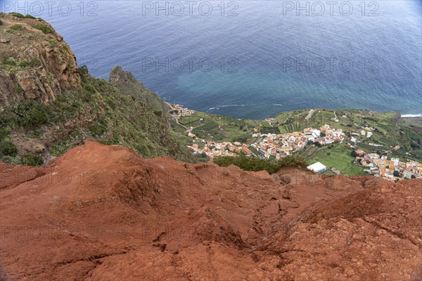 View from the Mirador de Abrante viewpoint on Agulo, La Gomera, Canary Islands, Spain, Europe