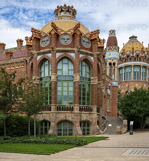 Historic hospital complex of the Hospital de la Santa Creu i Sant Pau, Barcelona, Catalonia, Spain, Europe