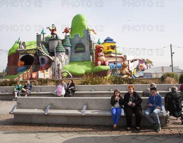 Joyland children's fairground amusement leisure attraction on the seafront, Great yarmouth, Norfolk, England, United Kingdom, Europe