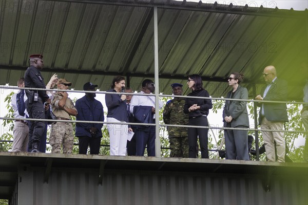 Annalena Bärbock (Alliance 90/The Greens), Federal Foreign Minister, during a visit to the International Academy for Combating Terrorism (Academie internationale de lutte contre le terrorisme, AILCT) in Abidjan, 16 July 2024
