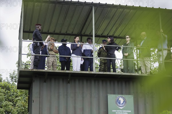 Annalena Bärbock (Alliance 90/The Greens), Federal Foreign Minister, during a visit to the International Academy for Combating Terrorism (Academie internationale de lutte contre le terrorisme, AILCT) in Abidjan, 16 July 2024