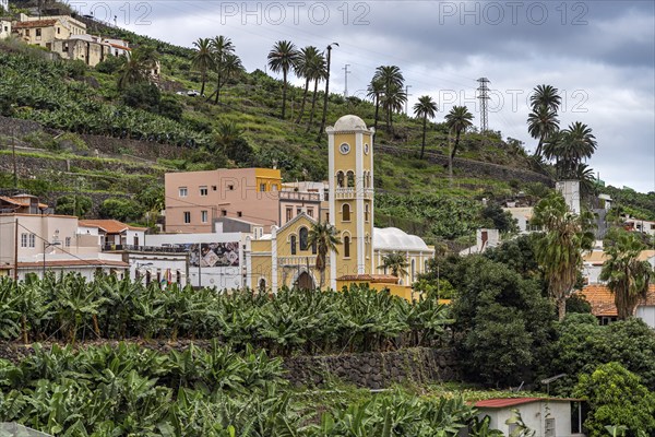 The church of Nuestra Señora de la Encarnación in Hermigua, La Gomera, Canary Islands, Spain, Europe