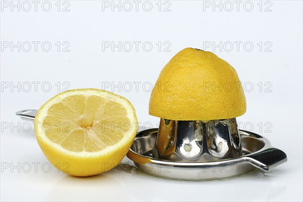 Lemonspress (Citrus limon) and lemon