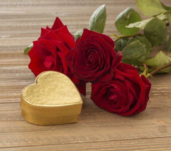Roses as a gift and surprise for a celebration. Symbol photo for birthday, Mother's Day, love, Valentine's Day Austria