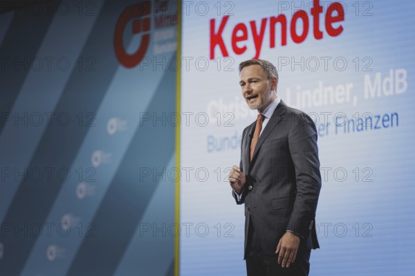 Christian Lindner (FDP), Federal Minister of Finance, photographed at the BVMW Mittelstandstag in Berlin, 13 March 2024 / Photographed on behalf of the Federal Ministry of Finance