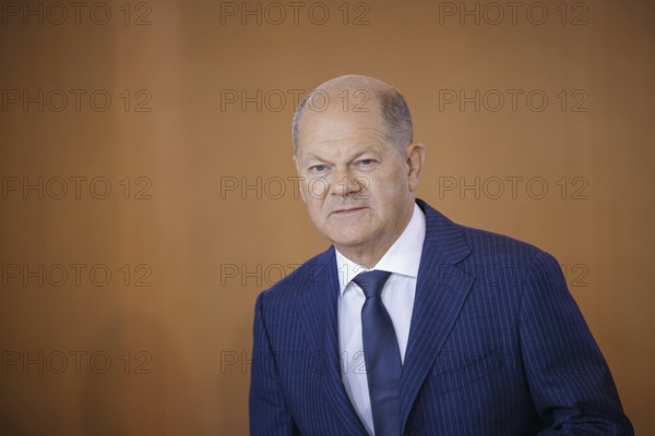Olaf Scholz (SPD), Federal Chancellor, pictured at the start of a cabinet meeting in the Federal Chancellery. Berlin, 17.07.2024