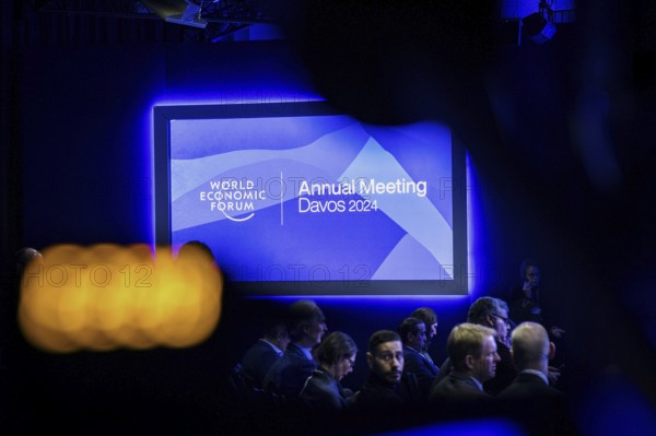 Annalena Bärbock (Alliance 90/The Greens), Federal Foreign Minister, photographed during a panel discussion on Securing an Insecure World at the World Economic Forum in Davos, 16 January 2024. Photographed on behalf of the Federal Foreign Office