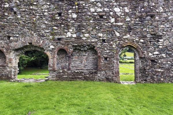 Nave, ruins of Cymer Abbey, former Cistercian abbey, Dolgellau, Gwynedd, Wales, Great Britain