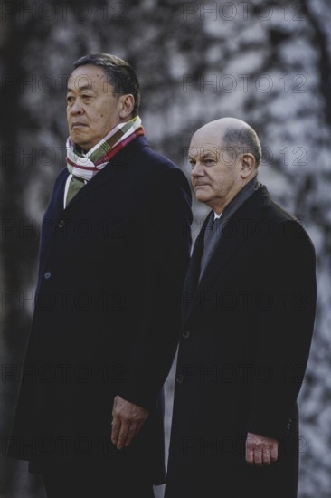 (R-L) Olaf Scholz (SPD), Federal Chancellor, and Srettha Thavisin, Prime Minister of Thailand, pictured during a joint meeting in Berlin, 13 March 2024