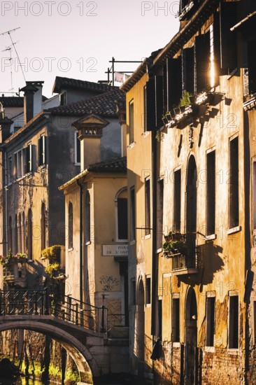 House facades of the old town in the afternoon sun, sunlight, light mood, house, old building, city trip, holiday, travel, tourism, lagoon city, historical, history, dilapidated, dilapidated charm, building history, architecture, historic, building, sightseeing, facade, world cultural heritage, UNESCO, culture, honeymoon, Middle Ages, flood, environment, cruise, carnival, Catholic, Venice, Italy, Europe