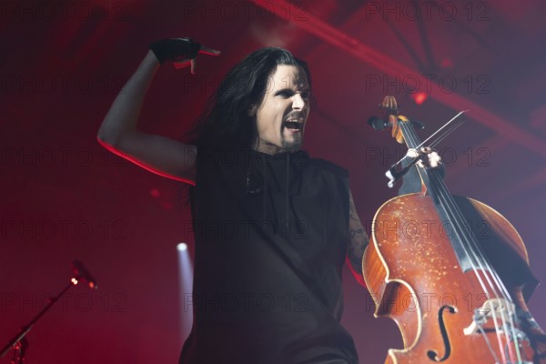 Perttu Kivilaakso from Apocalyptica live on Plays Metallica Vol.2 Tour 2024 at the Columbiahalle in Berlin on 13 October 2024
