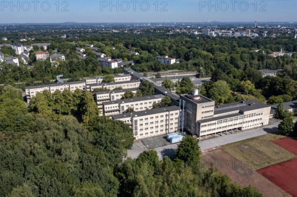 Site and building of the former police academy of the Essen police, on Norbertstraße, police property, North Rhine-Westphalia, Germany, Europe